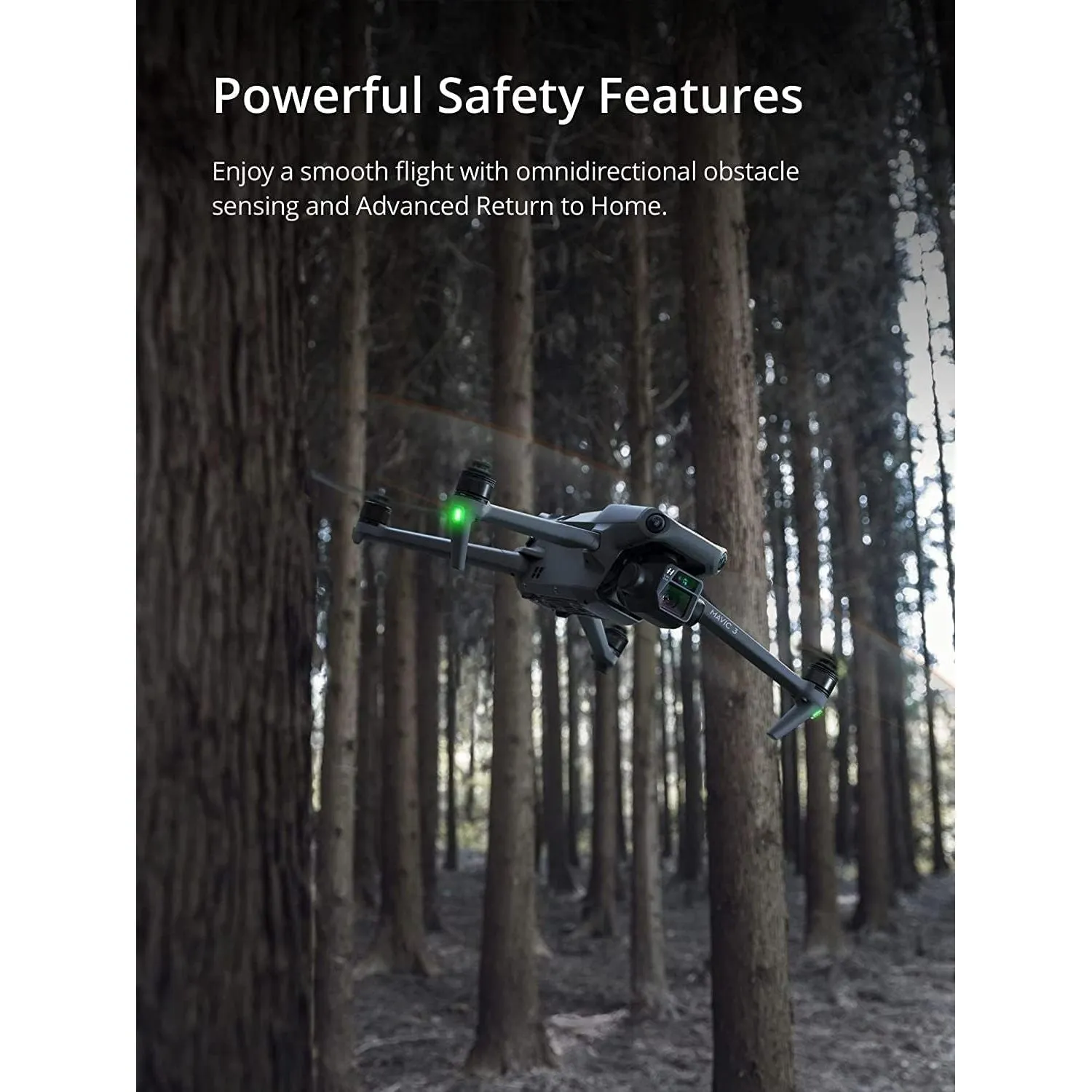 DJI Mavic 3 Drone - 4/3 CMOS Hasselblad Camera, 5.1K Video, 46-Min Flight, Obstacle Sensing, DJI RC-N1 Remote