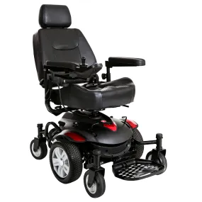 Drive Medical titanaxs-1616cs Titan AXS Mid-Wheel Power Wheelchair, 16"x16" Captain Seat