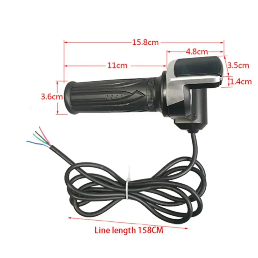 E-Bicycle Digital Thumb Throttle With LED Power Display and Lock