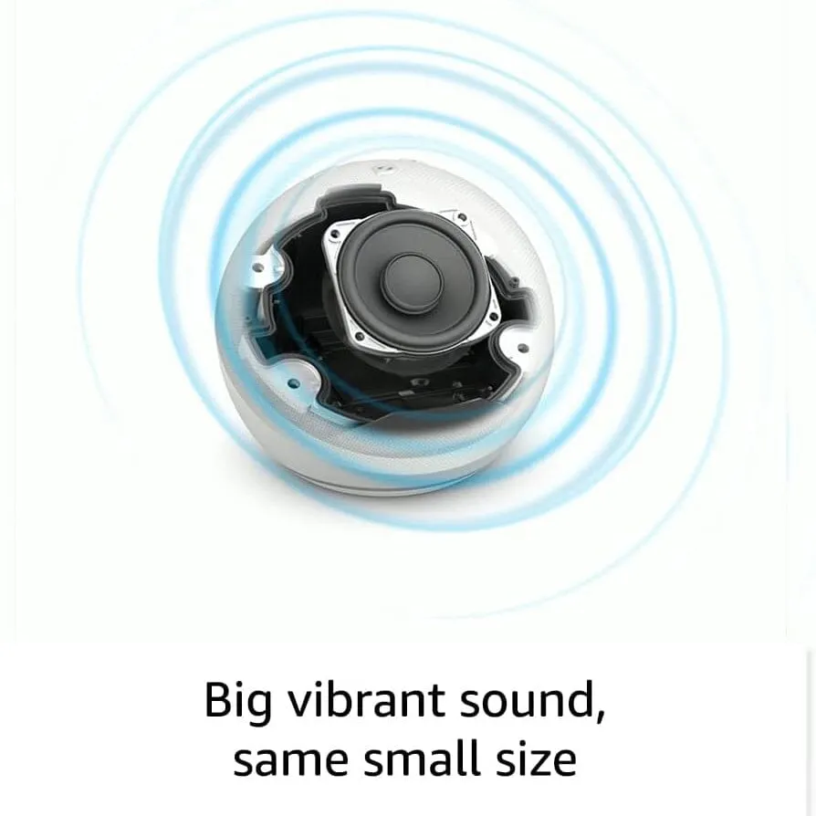 Echo Dot (5th Gen, 2022 Release) With Bigger Vibrant Sound, Helpful Routines and Alexa (Refurbished)