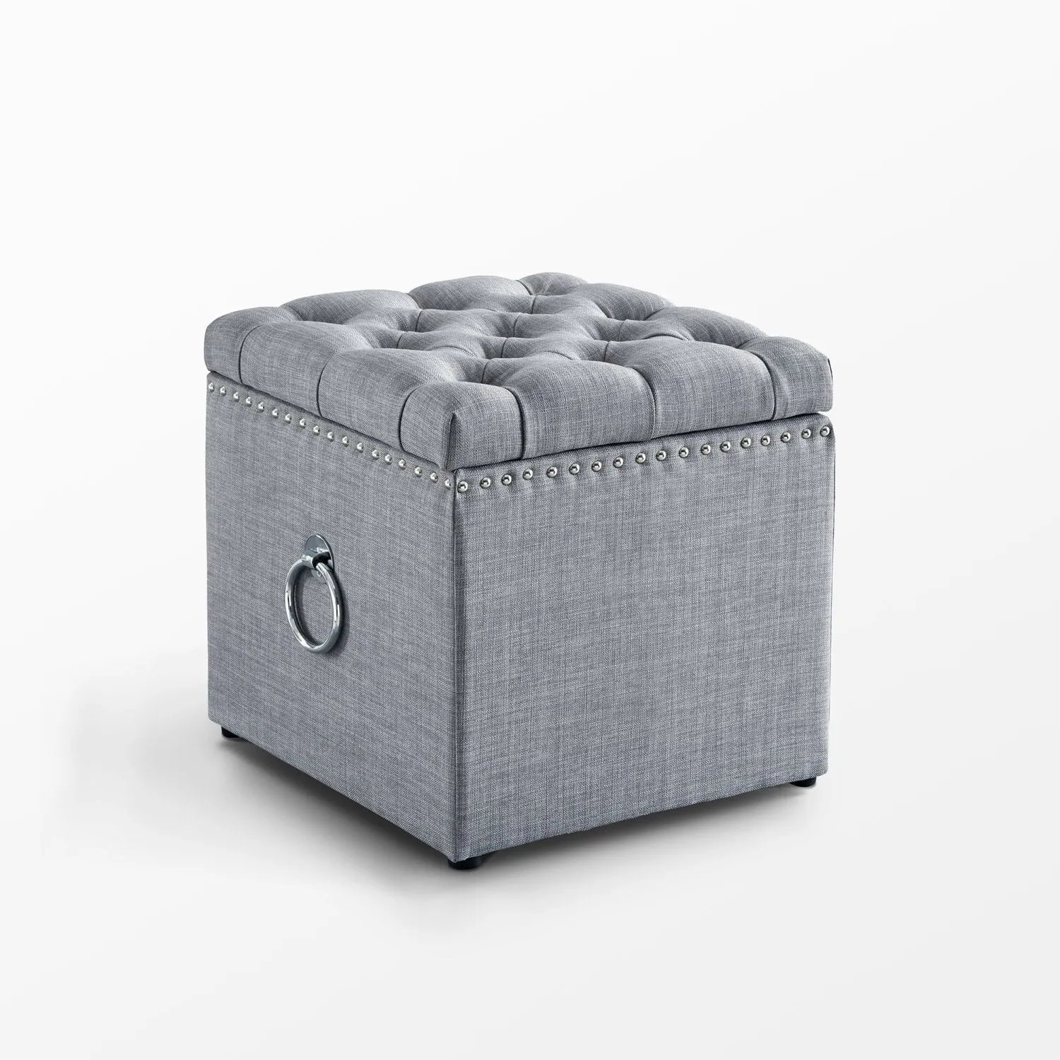 Ella Linen Storage Ottoman