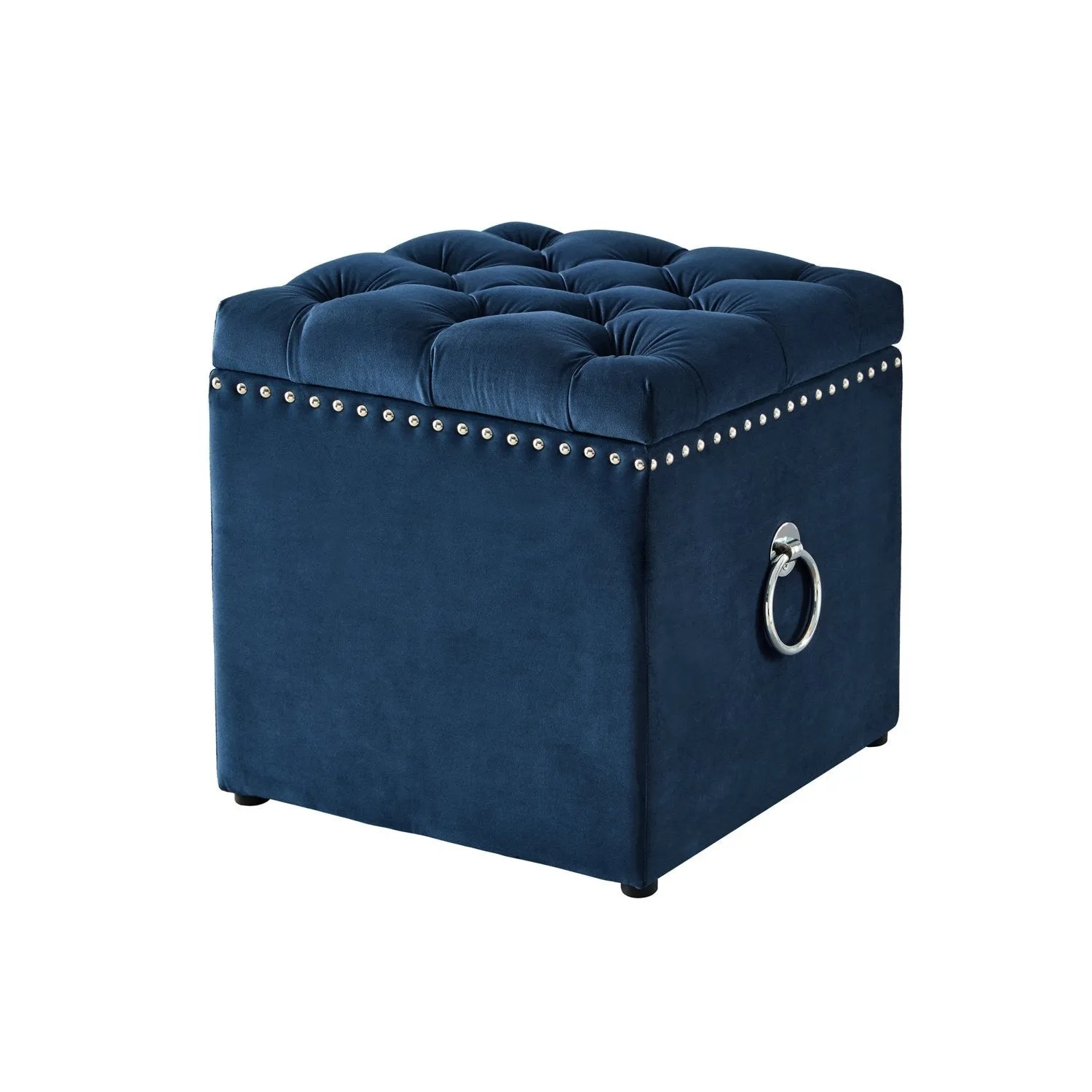 Ella Velvet Storage Ottoman