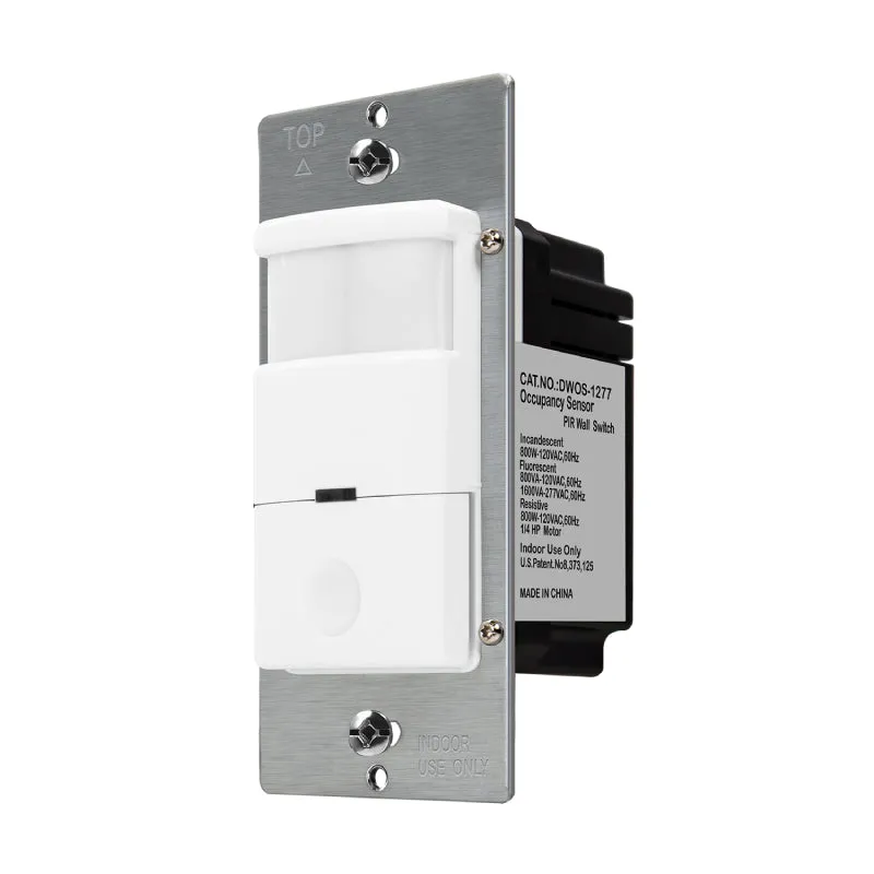 Enerlites DWOS-1277 180° PIR Occupancy/Vacancy Motion Sensor Wall Switch