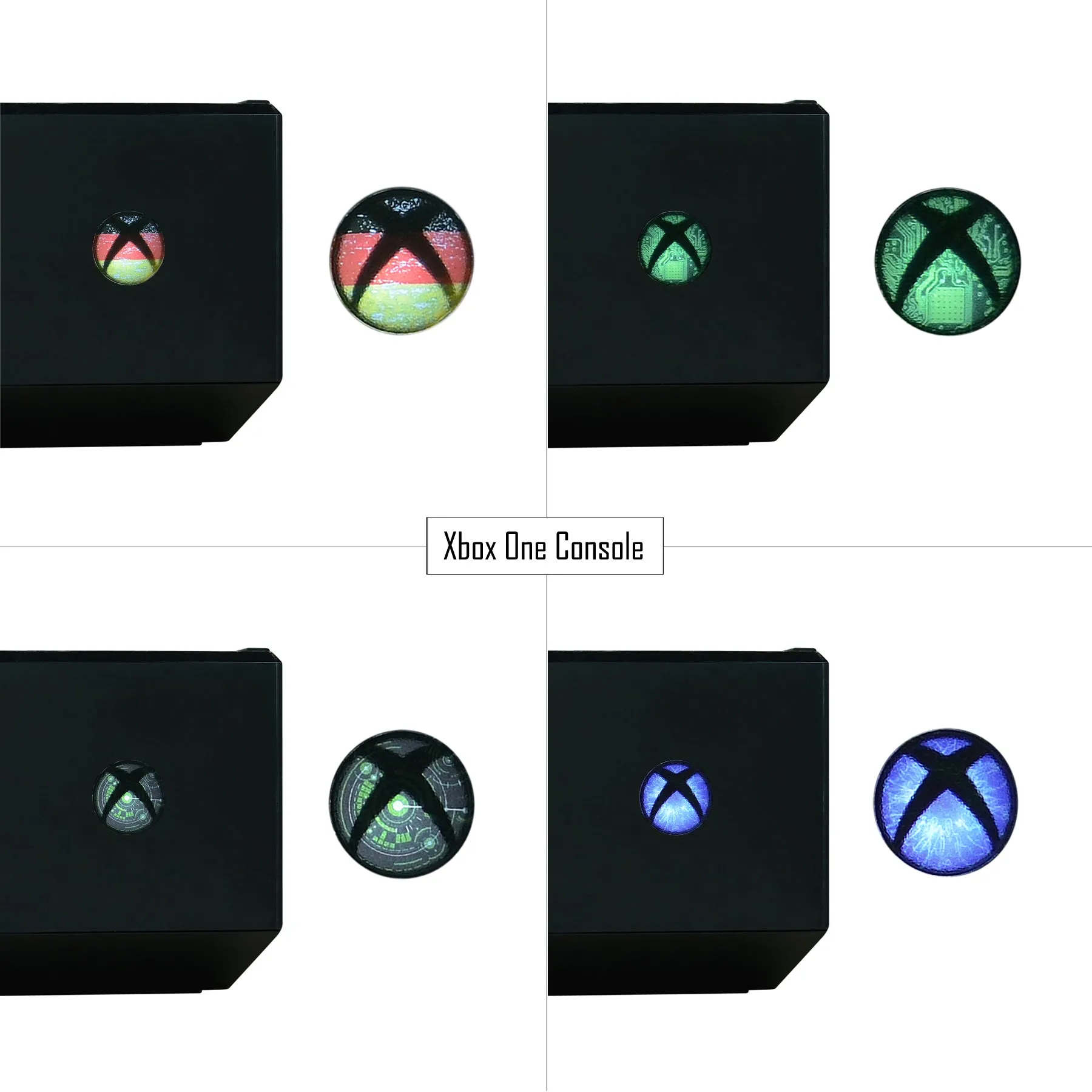eXtremeRate 60 pcs Home Button Power Switch Stickers Skin Cover for Xbox One / One S /Xbox One X Console Kinect and Xbox One / One S / Xbox One X/Elite Controllers - XBLS001