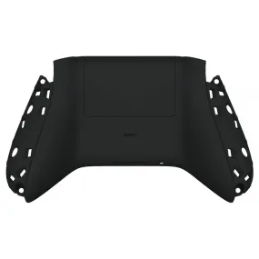 eXtremeRate Black Soft Touch Replacement Back Shell w/ Battery Cover for Xbox Series S/X Controller - Controller & Side Rails NOT Included - BX3P309