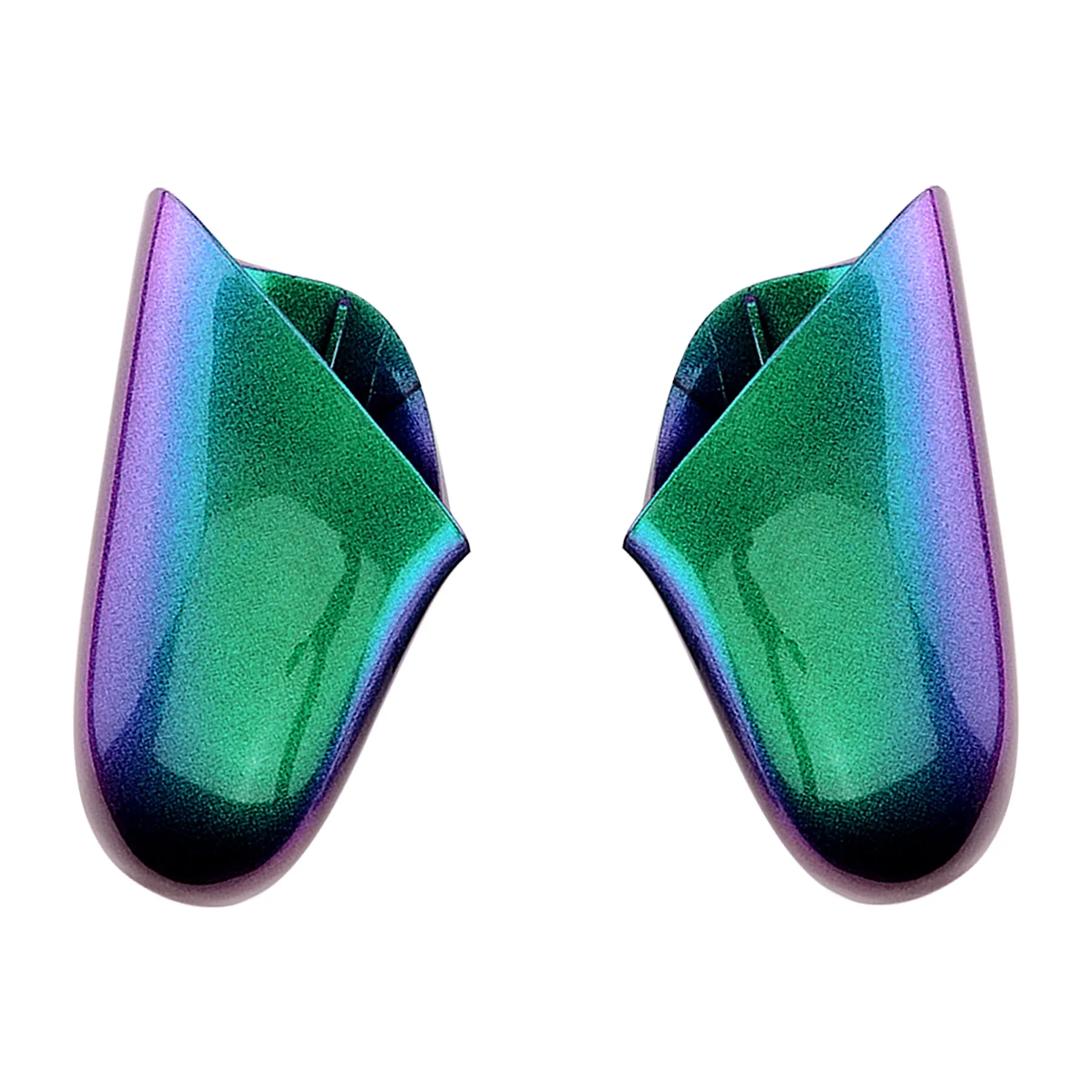 eXtremeRate Chameleon Replacement Handle Grips for Nintendo Switch Pro Controller, Green Purple DIY Hand Grip Shell for Nintendo Switch Pro - Controller NOT Included - GRP311
