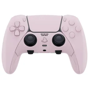 eXtremeRate Cherry Blossoms Pink Full Set Housing Shell with Buttons Touchpad Cover Compatible with ps5 Edge Controller, Custom Replacement Decorative Trim Shell Front Back Plates Compatible with ps5 Edge Controller - QRHEGP009
