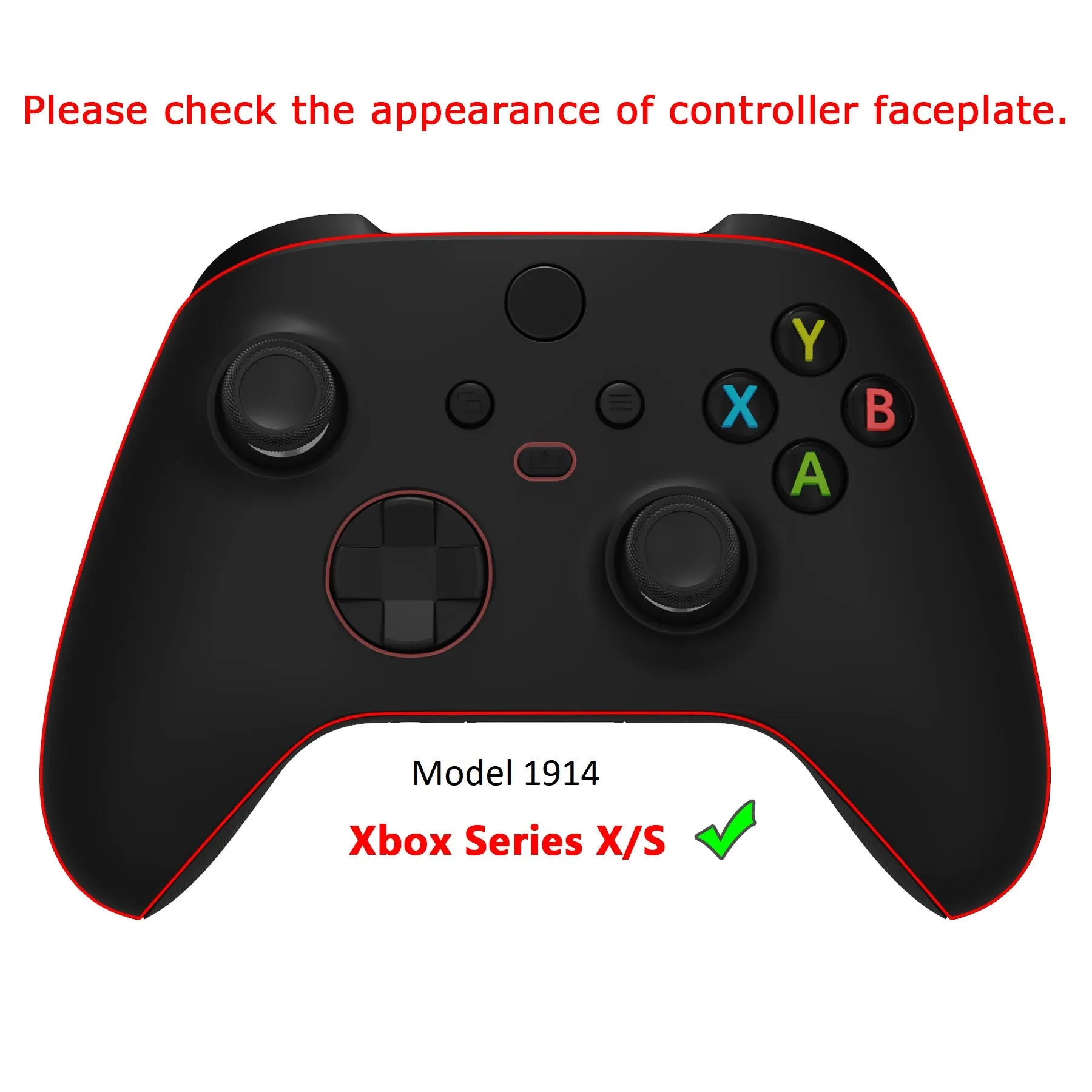 eXtremeRate Easter Rabbit Controller Full Set Housing Shell Case with Buttons for Xbox Series X/S Controller, Custom Replacement Side Rails Front Back Plate Cover for Xbox Core Controller - QX3T1004