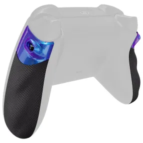 eXtremeRate FLEXOR Rubberized Side Rails Grips Trigger Stop Kit for Xbox Series X/S Controller, Ergonomic Trigger Stopper Handle Grips for Xbox Core Controller – Diamond Textured Chameleon Purple Blue - PX3Q3002