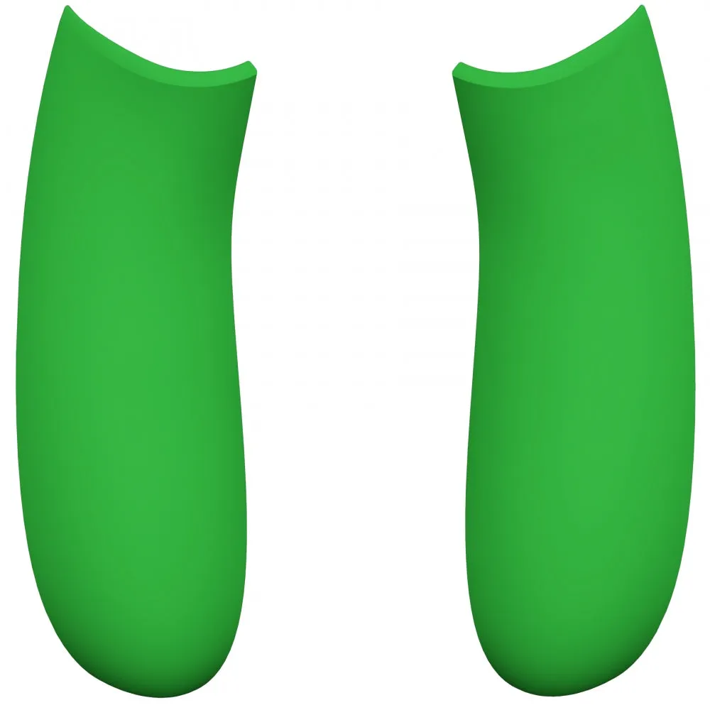 eXtremeRate Green Soft Touch Grip Back Panels, Comfortable Non-Slip Side Rails Handles, Game Improvement Replacement Parts for Xbox Series S / X Controller - Controller NOT Included - PX3P306