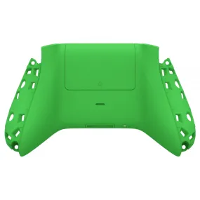 eXtremeRate Green Soft Touch Replacement Back Shell w/ Battery Cover for Xbox Series S/X Controller - Controller & Side Rails NOT Included - BX3P306
