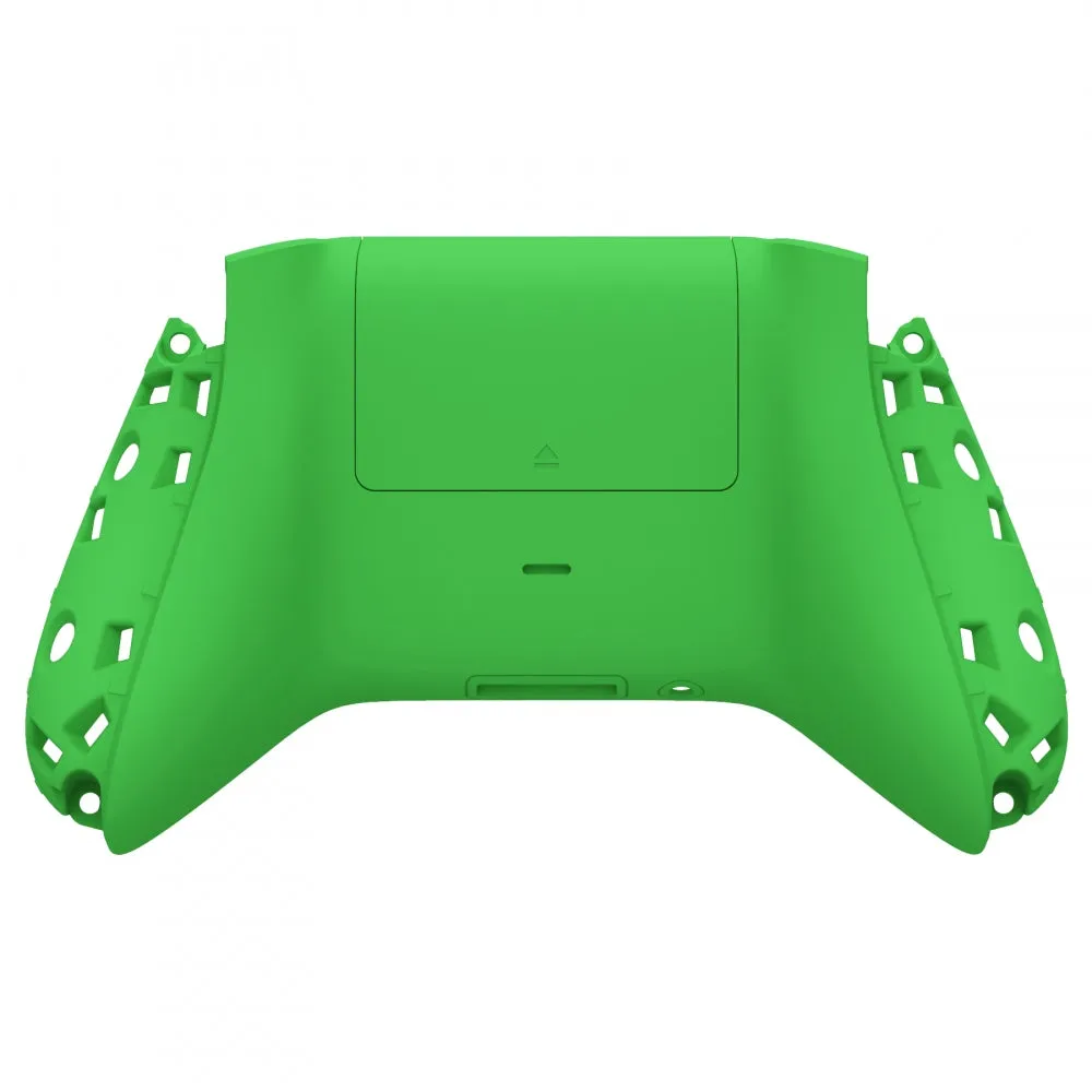 eXtremeRate Green Soft Touch Replacement Back Shell w/ Battery Cover for Xbox Series S/X Controller - Controller & Side Rails NOT Included - BX3P306
