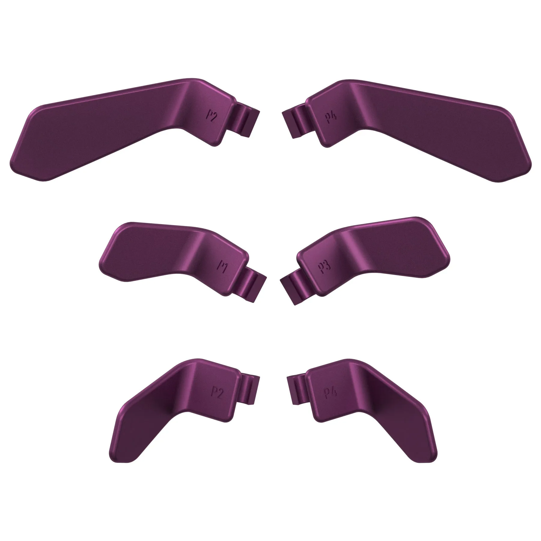 eXtremeRate Metalic Grap 6in1 Replacement Interchangeable Swift Back Paddles for Xbox One Elite & Elite Series 2 Controller - IL606