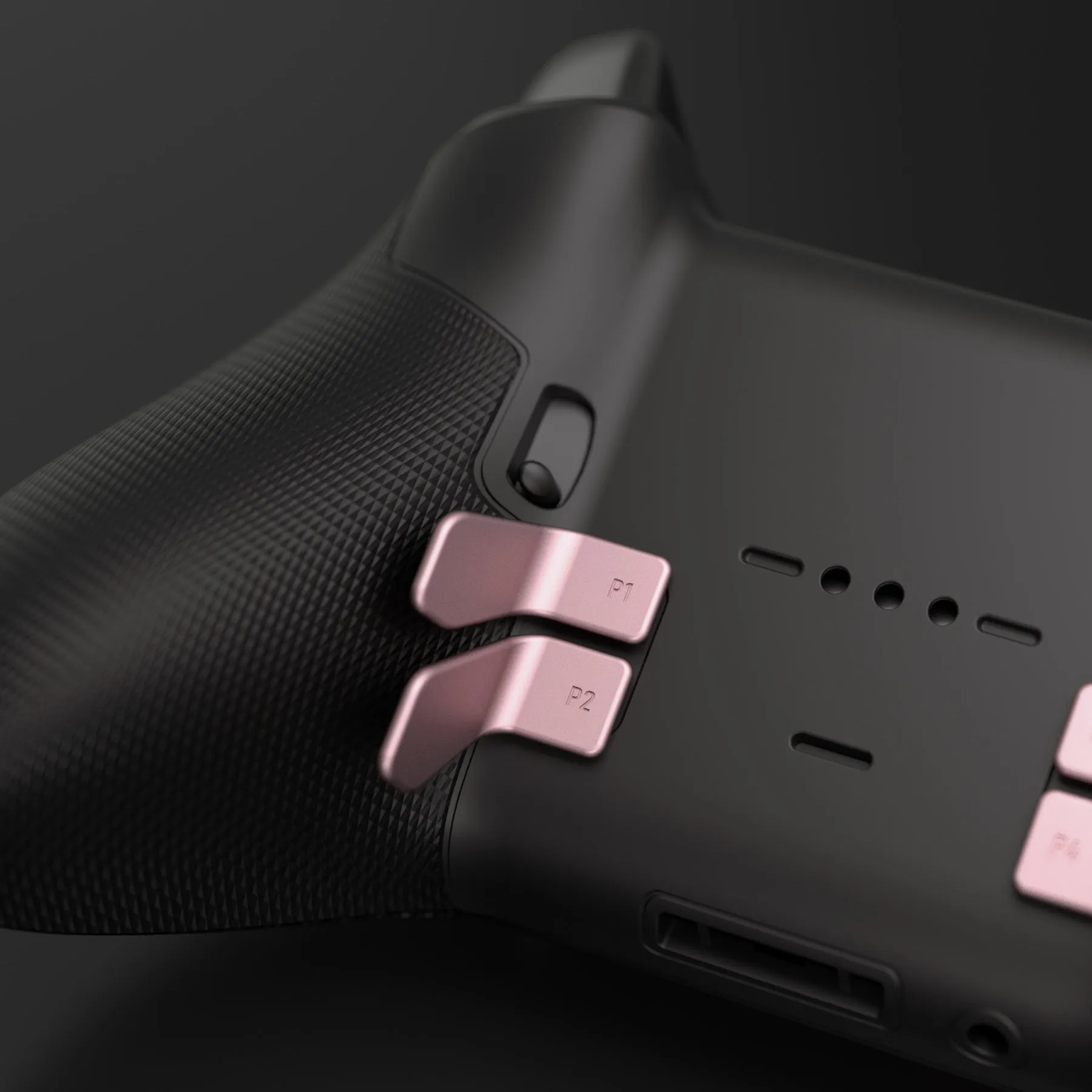 eXtremeRate Metalic Rose Gold 6in1 Replacement Interchangeable Swift Back Paddles for Xbox One Elite & Elite Series 2 Controller - IL608