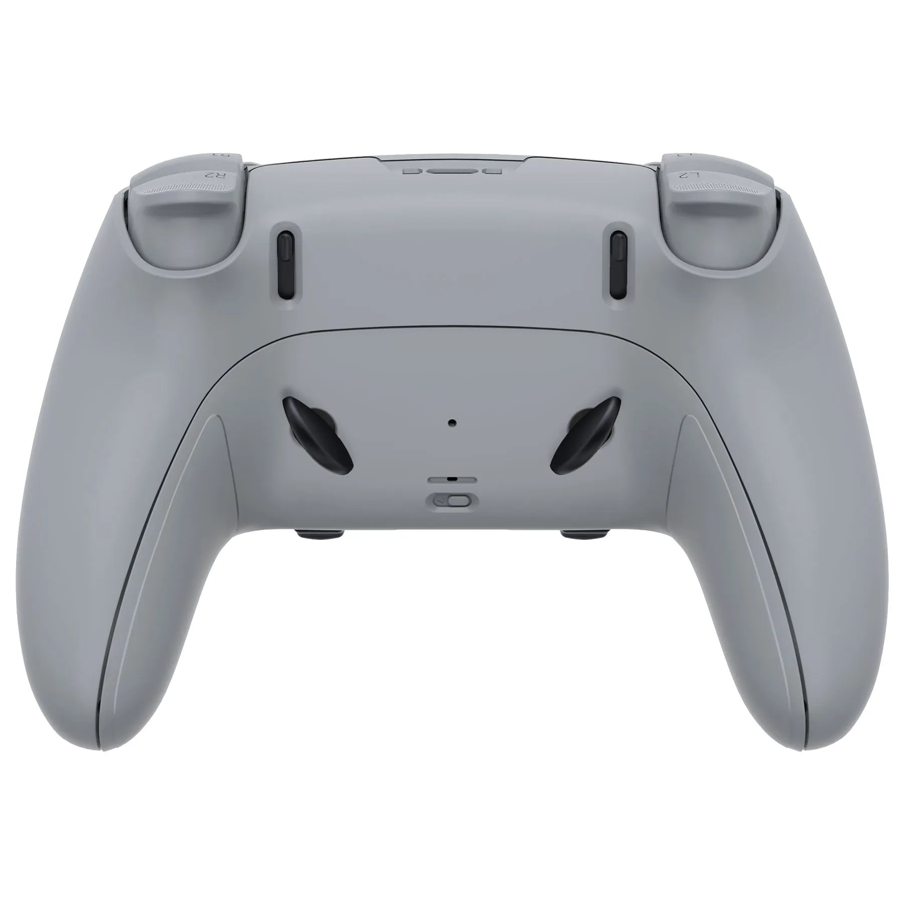 eXtremeRate New Hope Gray Full Set Housing Shell with Buttons Touchpad Cover Compatible with ps5 Edge Controller, Custom Replacement Decorative Trim Shell Front Back Plates Compatible with ps5 Edge Controller - QRHEGP005