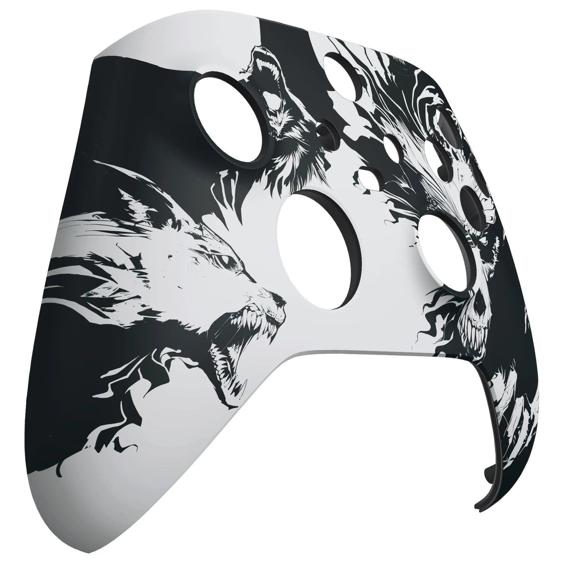 eXtremeRate New Wolve Soul Replacement Part Faceplate, Soft Touch Grip Housing Shell Case for Xbox Series S & Xbox Series X Controller Accessories - Controller NOT Included - FX3T109
