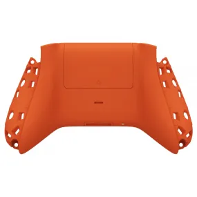 eXtremeRate Orange Soft Touch Replacement Back Shell w/ Battery Cover for Xbox Series S/X Controller - Controller & Side Rails NOT Included - BX3P304