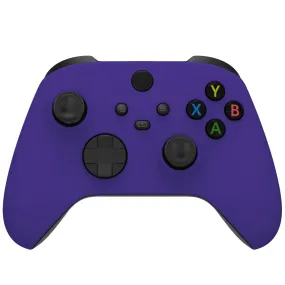 eXtremeRate Purple Replacement Part Faceplate, Soft Touch Grip Housing Shell Case for Xbox Series S & Xbox Series X Controller Accessories - Controller NOT Included - FX3P307