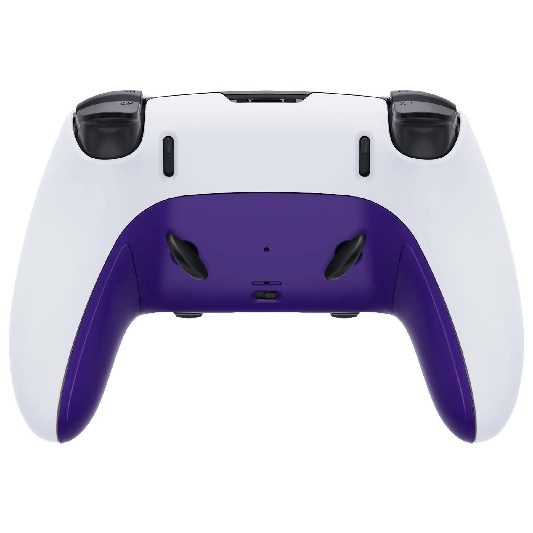 eXtremeRate Purple Top Bottom Decorative Trim Shell Compatible with ps5 Edge Controller DIY Replacement Front Back Clip Shell, Custom Plates Cover Compatible with ps5 Edge Controller - CXQEGP004