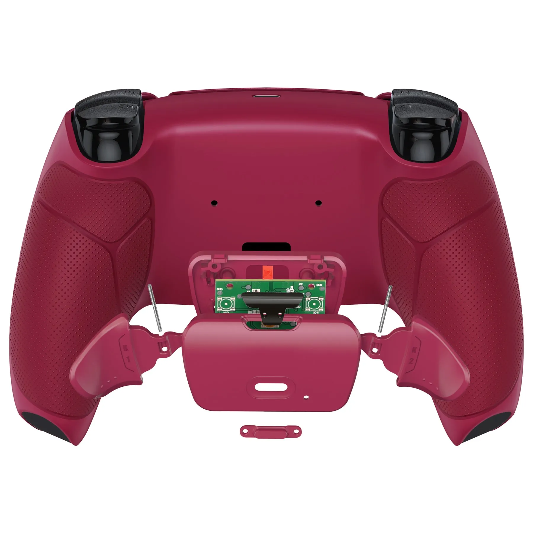 eXtremeRate Remappable RISE V3 Remap Kit for PS5 Controller BDM-030/040/050 - Rubberized Cosmic Red - XPFU6008G4