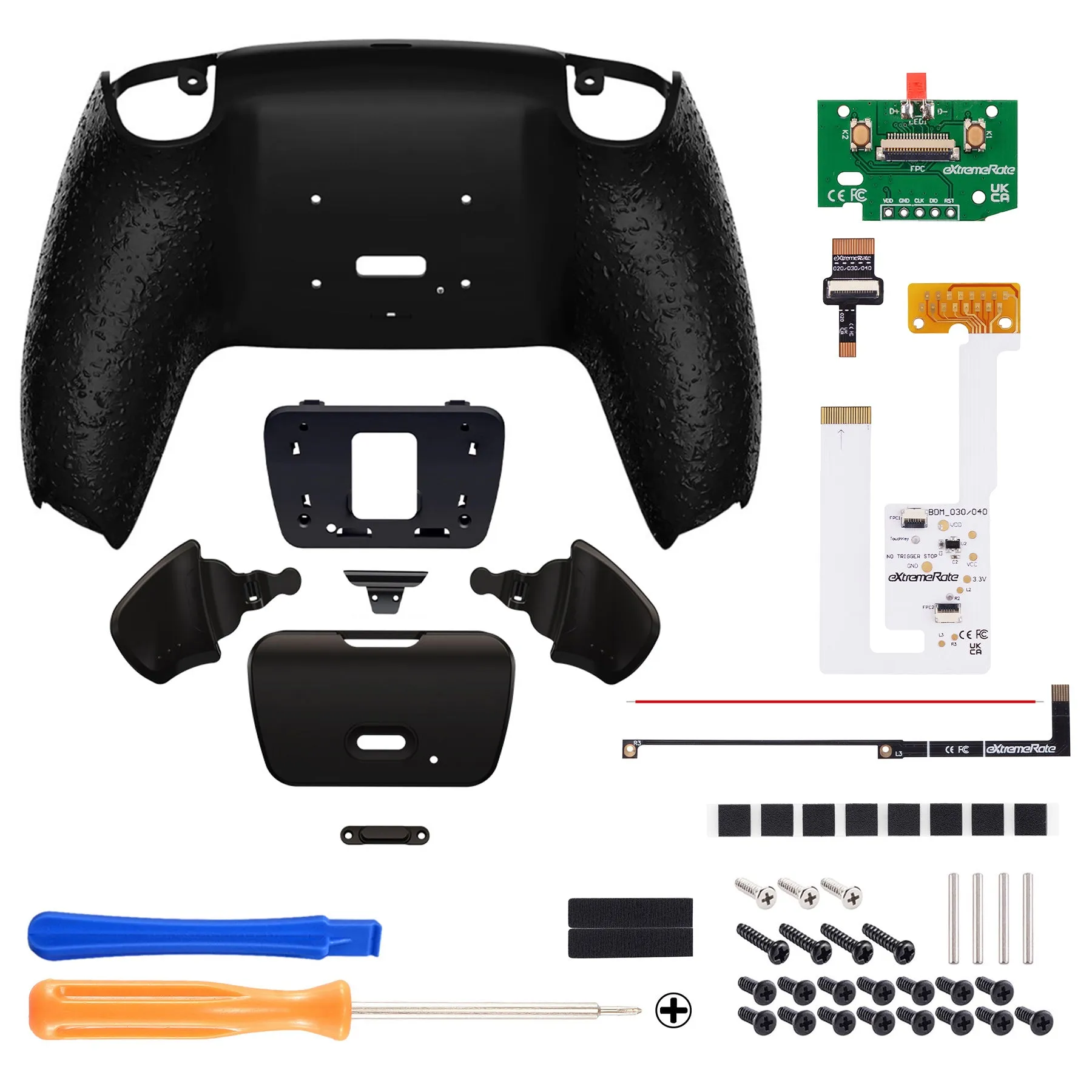 eXtremeRate Remappable RISE V3 Remap Kit for PS5 Controller BDM-030/040/050 - Textured Black - XPFP3040G4