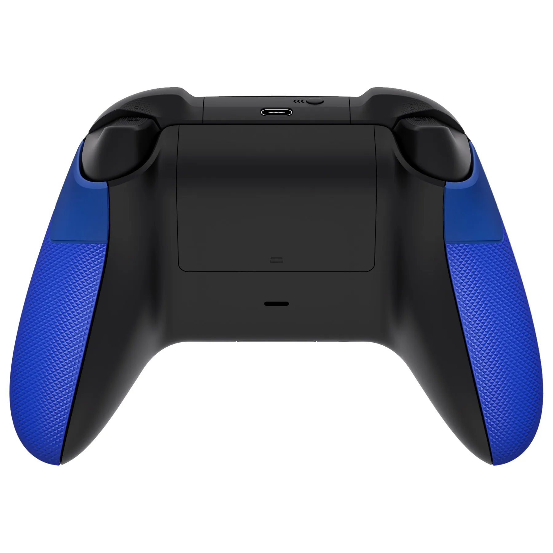 eXtremeRate Rubberized Blue Performance Non-Slip Texture Rubberized Grips Replacement Back Panels for Xbox Series X/S Controller - PX3C3004