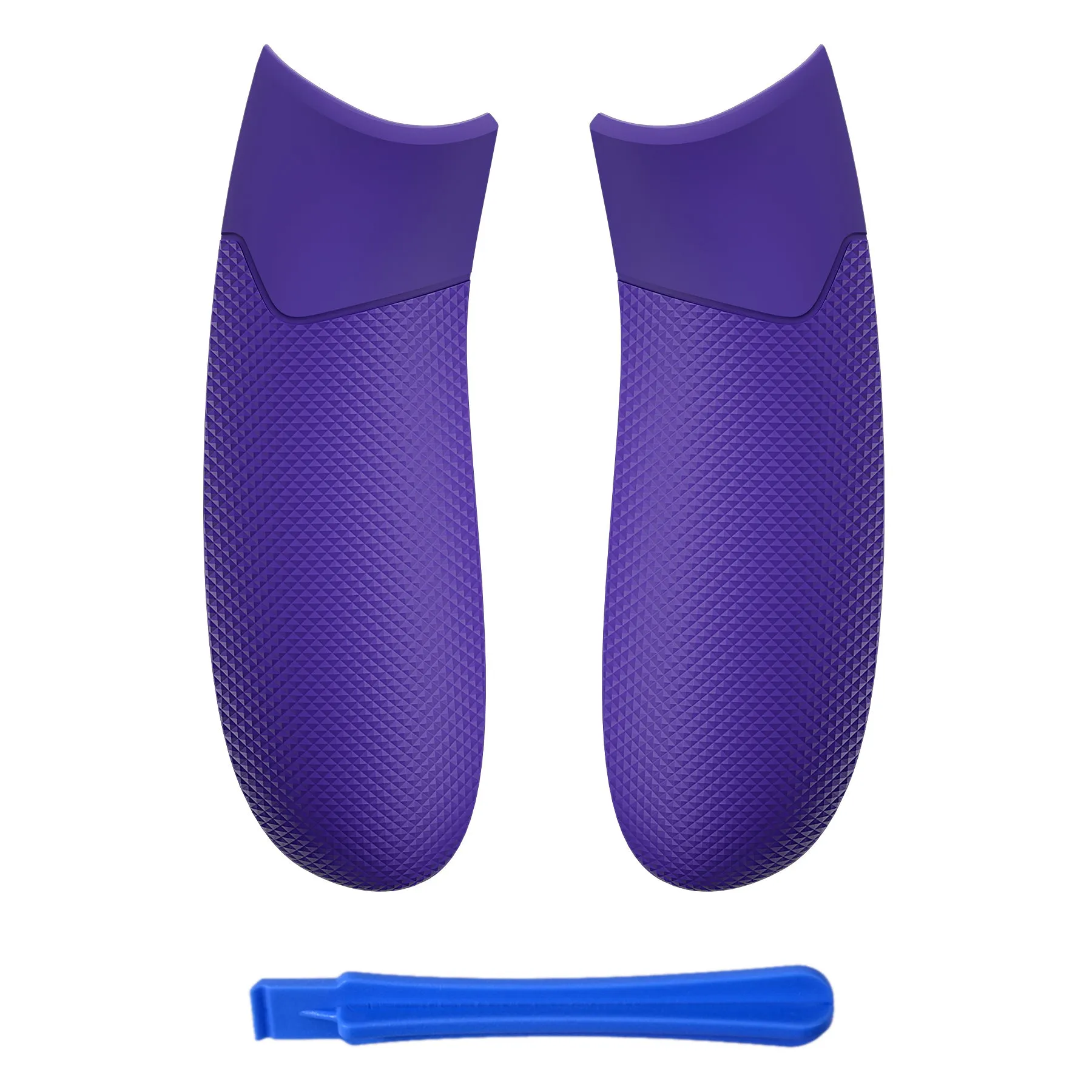eXtremeRate Rubberized Purple Performance Non-Slip Texture Rubberized Grips Replacement Back Panels for Xbox Series X/S Controller - PX3C3005