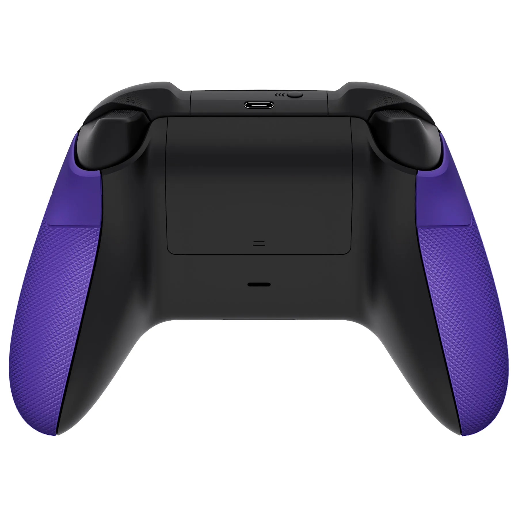 eXtremeRate Rubberized Purple Performance Non-Slip Texture Rubberized Grips Replacement Back Panels for Xbox Series X/S Controller - PX3C3005