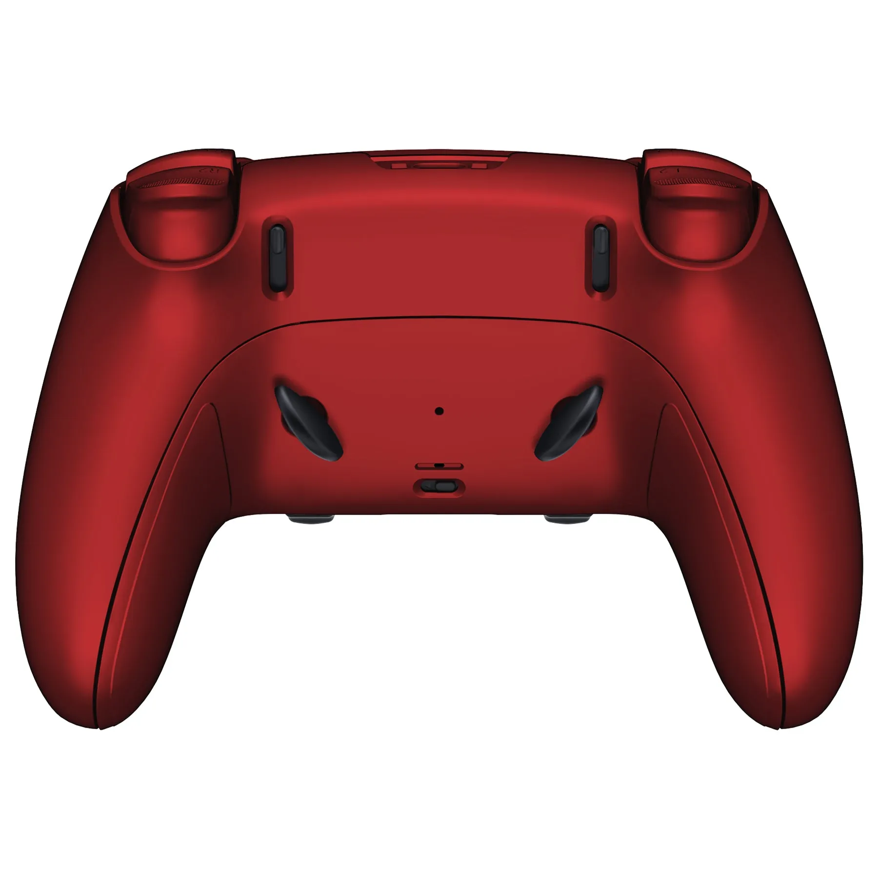 eXtremeRate Scarlet Red Full Set Housing Shell with Buttons Touchpad Cover Compatible with ps5 Edge Controller, Custom Replacement Decorative Trim Shell Front Back Plates Compatible with ps5 Edge Controller - QRHEGP001