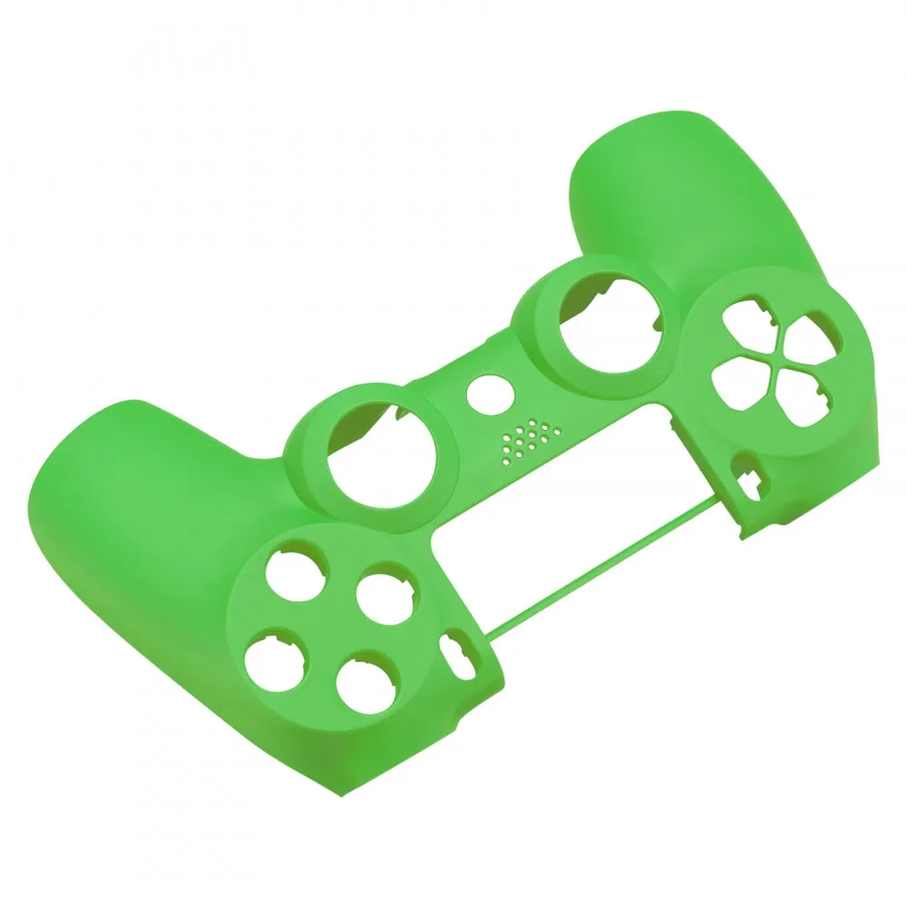 eXtremeRate Soft Touch Grip Green Front Housing Shell Faceplate for PS4 Slim PS4 Pro Controller (CUH-ZCT2 JDM-040 JDM-050 JDM-055) - SP4FX04