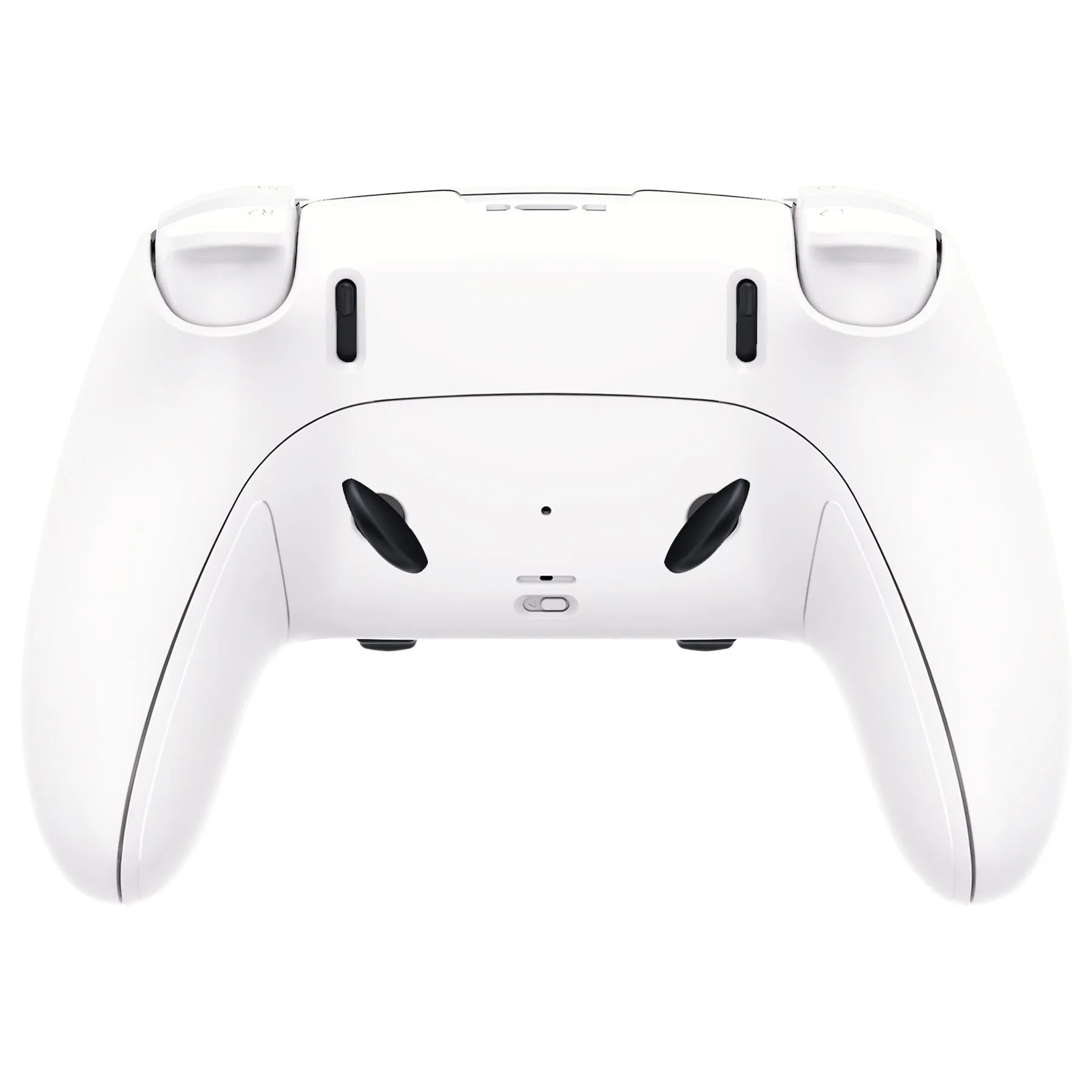 eXtremeRate White Full Set Housing Shell with Buttons Touchpad Cover Compatible with ps5 Edge Controller, Custom Replacement Decorative Trim Shell Front Back Plates Compatible with ps5 Edge Controller - QRHEGP007