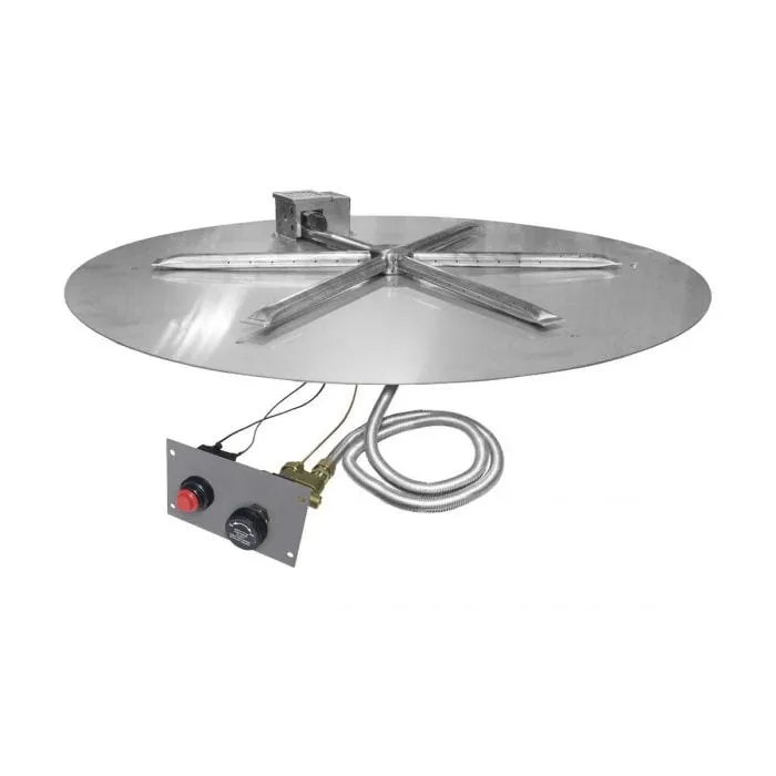 Firegear 29" SS Round Disk Gas Fire Pit Insert FPB-29DBSTMSI-N
