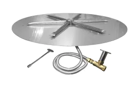 Firegear 29" SS Round Disk Gas Fire Pit Insert FPB-29DBSTMSI-N