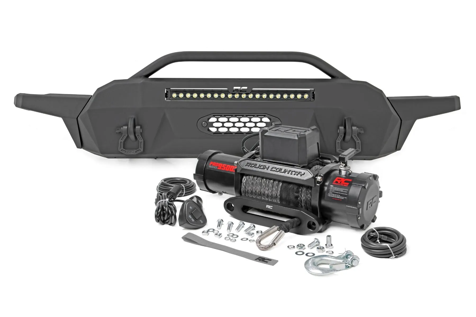 Front Bumper - High Clearance - Hybrid - 20" Blk LED - Toyota Tacoma 4WD (2016-2023)