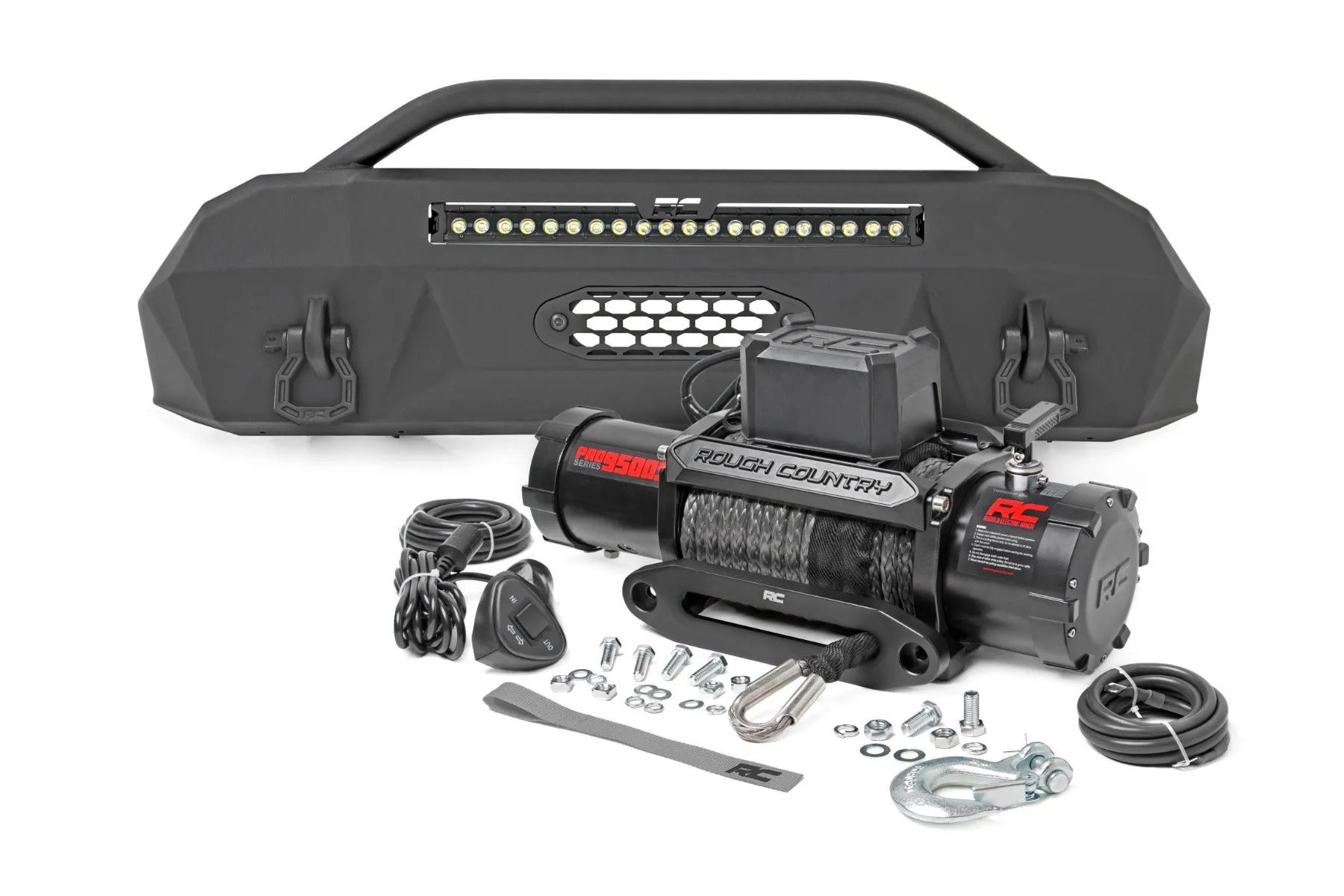 Front Bumper - Hybrid - 20" Blk DRL LED - Toyota Tacoma 4WD (2016-2023)