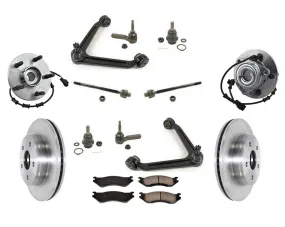 Front Hub Rotors Brakes Chassis for Dodge 02-05 1500 Ram 5 Studs 4 Wheel Abs 4x4