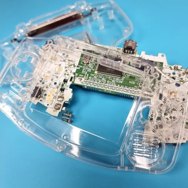 Game Boy Advance Crystal Clear IPS  Modified Prestige Shell - RetroSix