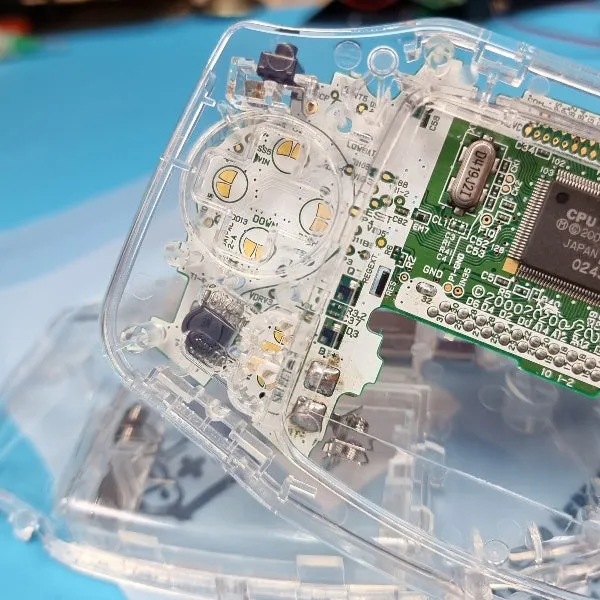 Game Boy Advance Crystal Clear IPS  Modified Prestige Shell - RetroSix