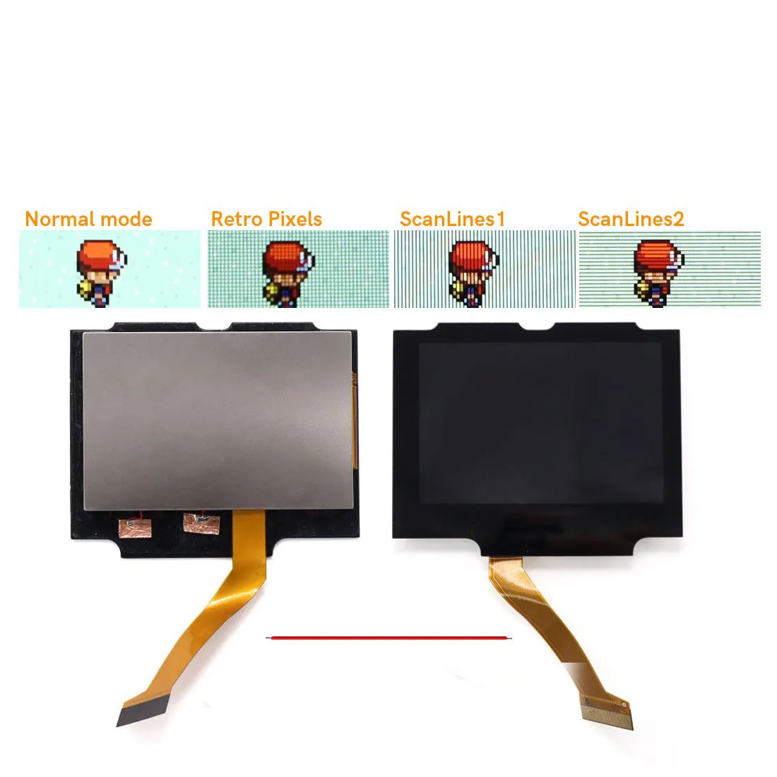 Game Boy Advance SP V5 3.0 Inch IPS LCD Backlight Kit with Laminated Lens and OSD - Hispeedido