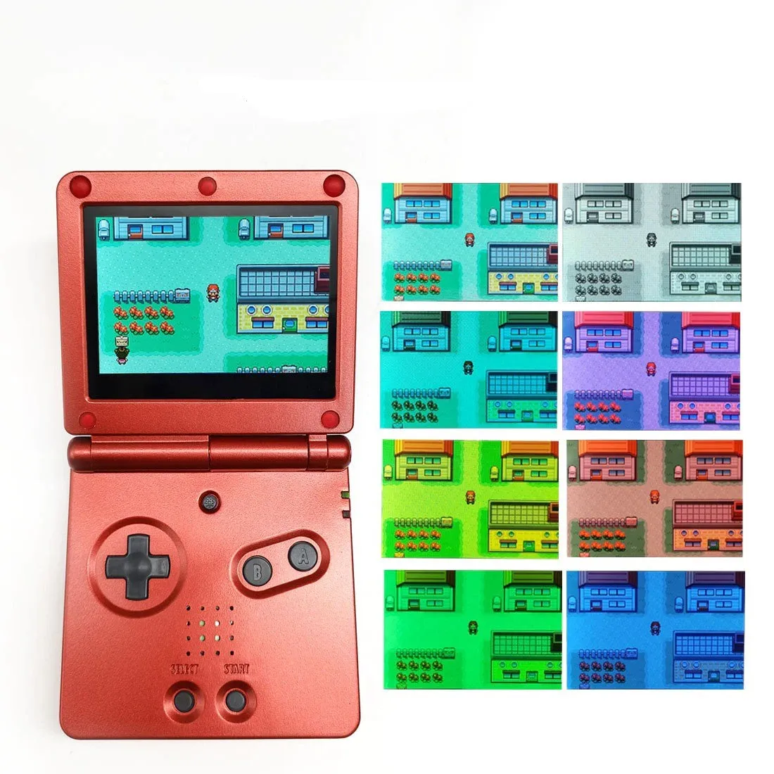 Game Boy Advance SP V5 3.0 Inch IPS LCD Backlight Kit with Laminated Lens and OSD - Hispeedido