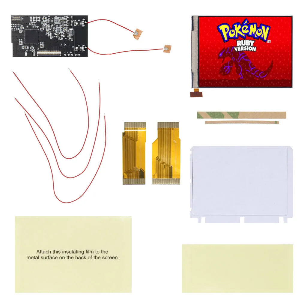 Game Boy Advance V2 IPS LCD Backlight Kit (Touch Sensor Version) - Hispeedido