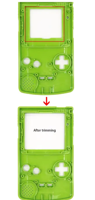 Game Boy Color 2.45 IPS LCD Backlit Display Kit with Laminated Lens & On-Screen Display - Hispeedido