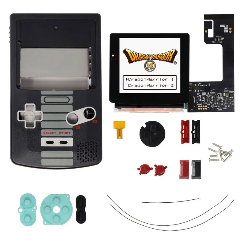 Game Boy Color Q5 IPS LCD NES/VES Retro Pixel Backlight Kit with Laminated Lens - FunnyPlaying
