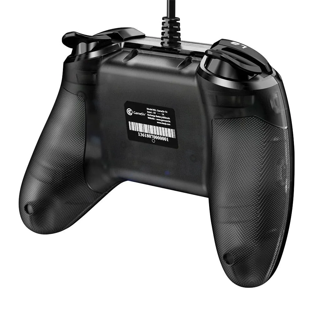 GameSir T4w Wired Gamepad and Carrying Case, Game Controller with Vibration and Turbo Function PC Joystick for Windows 7 8 10 11