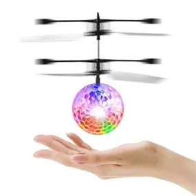 Hand Control Flying Ball with Motion Sensors and 3D Lights,Gravity Sensor Lights, Multi Infrared Induction RC Built-in LED Light Helicopter Toys