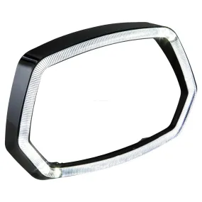 Headlight Frame SIP LED illuminated Ring Gloss Black | Vespa Sprint 50-150cc