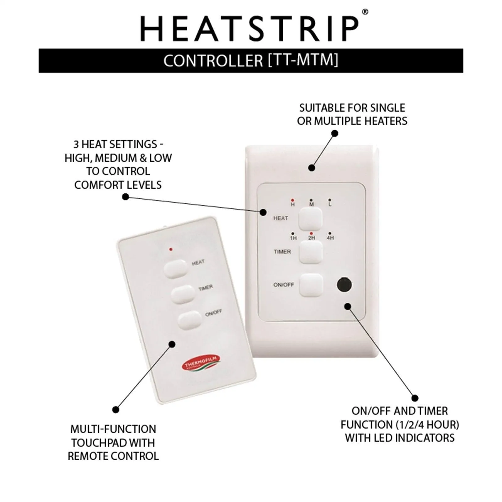 Heatstrip Controller with DIY Plug-in Timer   Remote