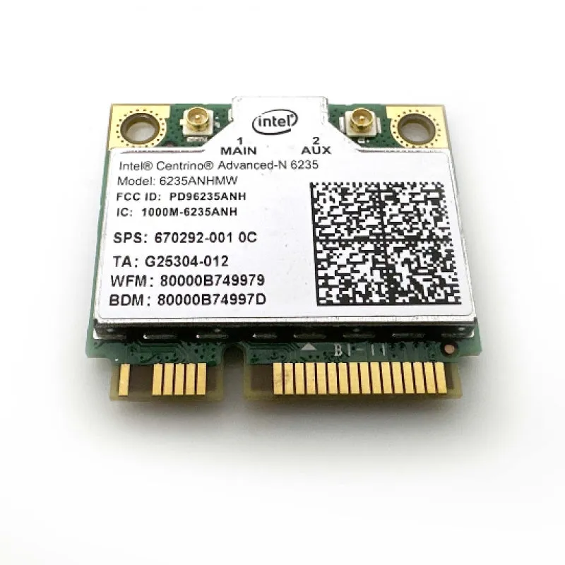 HP 670292-001 Intel Centrino Advanced-N 6235ANHMW BT 4.0 WiFi Card
