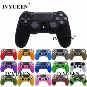 IVYUEEN 20 Colors Anti-slip Silicone Cover Skin Case for Sony PlayStation Dualshock 4 PS4 DS4 Pro Slim Controller & Stick Grip