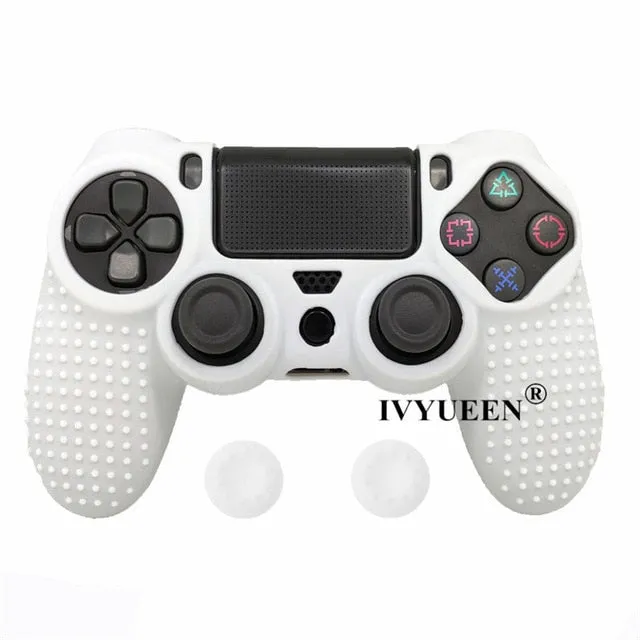 IVYUEEN 20 Colors Anti-slip Silicone Cover Skin Case for Sony PlayStation Dualshock 4 PS4 DS4 Pro Slim Controller & Stick Grip